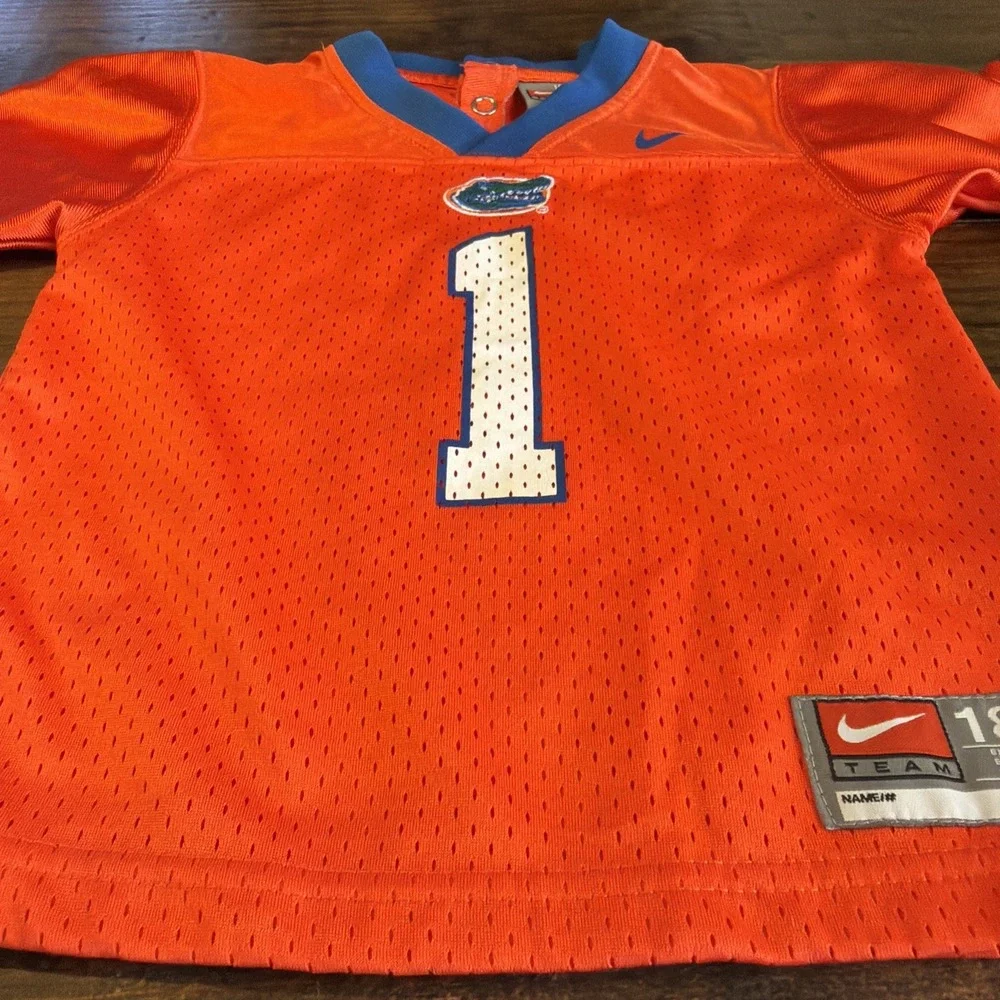 Nike Florida Gators Football Jersey #1 Baby Toddler 18M Orange NCAA Gators